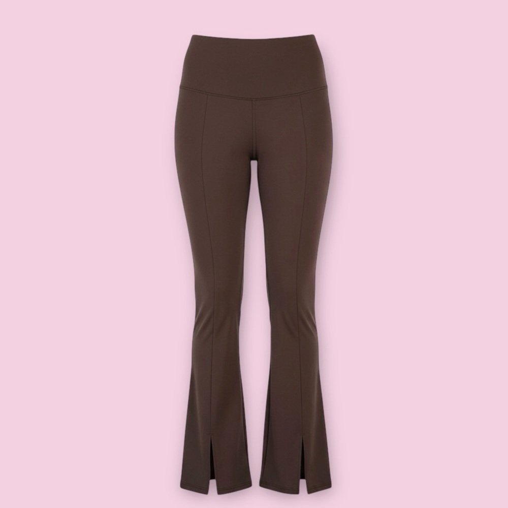 🎀SOPHIE RUE🎀Brown High Waist Flare Pants🎀Pull On🎀Stretch Knit🎀Size M🎀